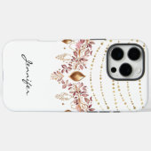 Waterverf Boho Leaf Native American iPhone Case-Mate iPhone Case (Achterkant (horizontaal))