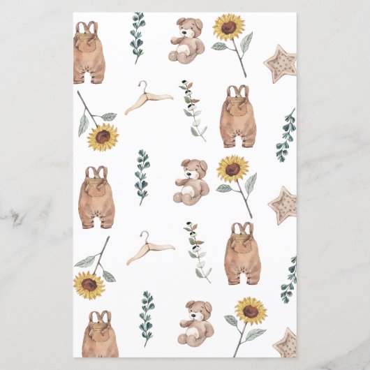 Waterverf Boho mama of papa Baby shower Game (Achterkant)