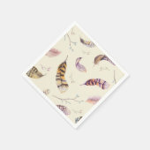 Waterverf Boho Natuur rustieke veren Servetten (Hoek)