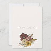 Waterverf Boho Neutraal Trouwen Save the Date Kaart (Achterkant)