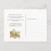 Waterverf Boho - Nieuwe adreswijziging Aankondigin Aankondigingskaart (Achterkant)