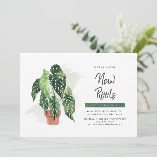 Waterverf Boho ontroerende aankondiging (Staand voorkant)