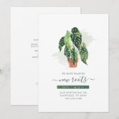 Waterverf Boho ontroerende aankondiging (Voorkant / Achterkant)