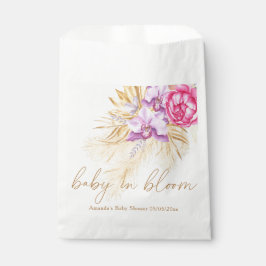 Waterverf Boho Pampas Grass - Baby shower Bedankzakje