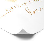 Waterverf Boho Pampas - limonadebar Poster (Hoek)