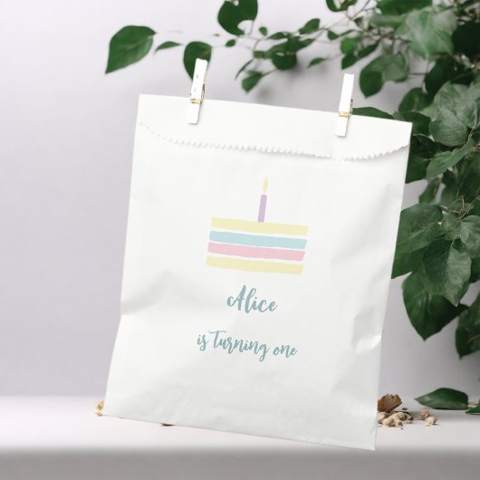 Waterverf boho pastel cake Birthday Bedankzakje