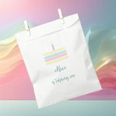 Waterverf boho pastel cake Birthday Bedankzakje