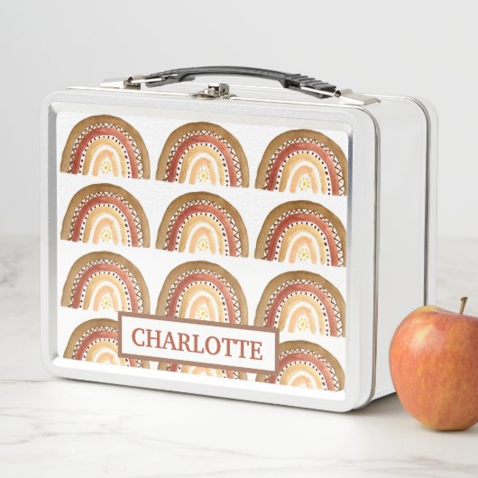 Waterverf Boho Pastel Kinder Meisje Zon Regenboog (In situ)