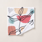 Waterverf Boho Pattern Bad Handdoek (Wasdoekje)