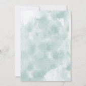 Waterverf Boho Pine kegel tak kerstfeest Kaart (Achterkant)