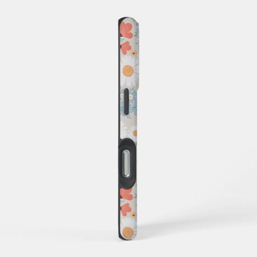 Waterverf Boho Pink Floral iPhone Hoesje (Rechterkant)