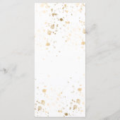 Waterverf Boho Pink & Ivory Greenery Floral Menu (Achterkant)