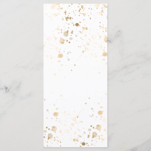 Waterverf Boho Pink & Ivory Greenery Floral Menu (Achterkant)