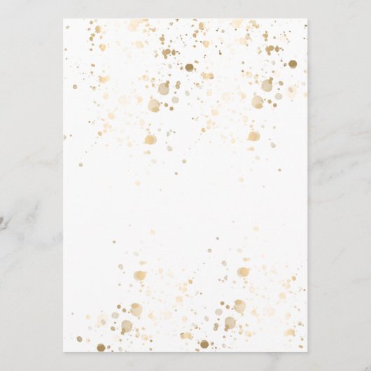 Waterverf Boho Pink & Ivory Greenery Menu (Achterkant)