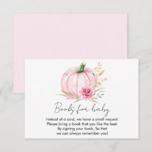 Waterverf Boho Pompoen Babyshower Informatiekaartje