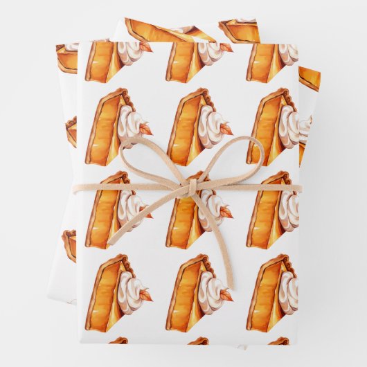 Waterverf Boho pompoen taartpatroon Inpakpapier Vel (In situ)