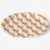 Waterverf Boho pompoen taartpatroon Papieren Bordje (Gekanteld)