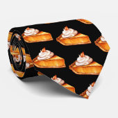 Waterverf Boho pompoen taartpatroon Stropdas (Opgerold)