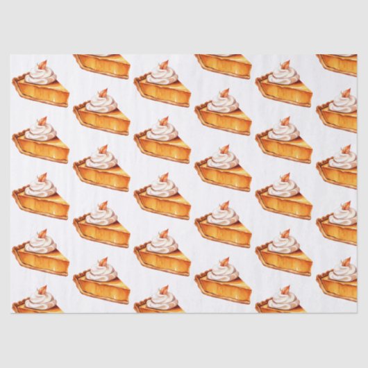 Waterverf Boho pompoen taartpatroon Tissuepapier (Voorkant)