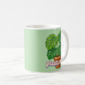 Waterverf Boho Potplant Grafisch - "Kies Vrede" Koffiemok (Voorkant rechts)