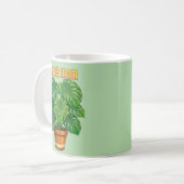 Waterverf Boho Potplant Grafisch - "Kies Vrede" Koffiemok (Voorkant links)