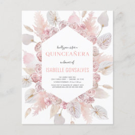 Waterverf Boho QUINCEAÑERA Flyer