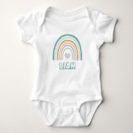Waterverf Boho Rainbow Baby Boy Romper