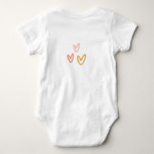 Waterverf Boho Rainbow Baby Romper (Achterkant)