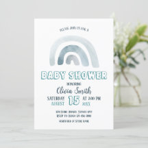 Waterverf Boho Rainbow Baby shower