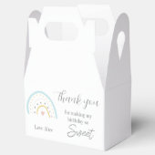 Waterverf boho rainbow Birthday party Dank je wel Bedankdoosjes (Geopend)