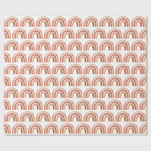 Waterverf Boho Rainbow Cadeaupapier (Vlak)