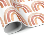 Waterverf Boho Rainbow Cadeaupapier (Rol Hoek)
