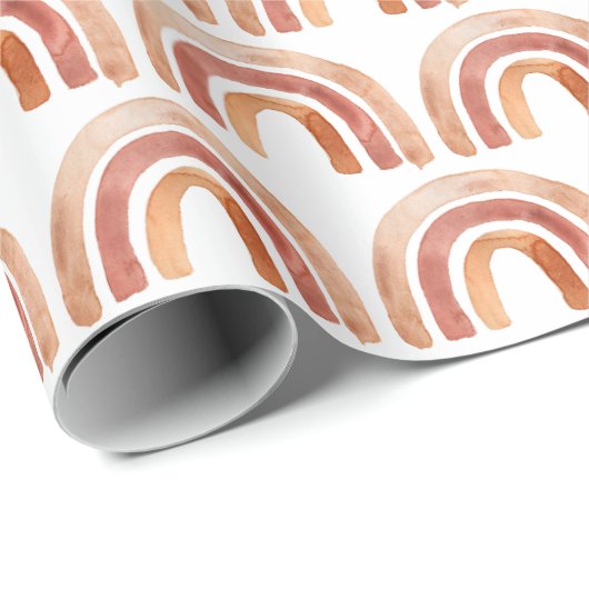 Waterverf Boho Rainbow Cadeaupapier (Rol Hoek)