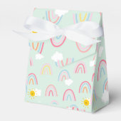 Waterverf Boho Rainbow en Sun Bedankdoosjes (Voorkant Zijde)