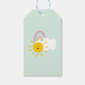 Waterverf Boho Rainbow en Sun Cadeaulabel (Voorkant)