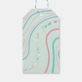 Waterverf Boho Rainbow en Sun Cadeaulabel (Achterkant)