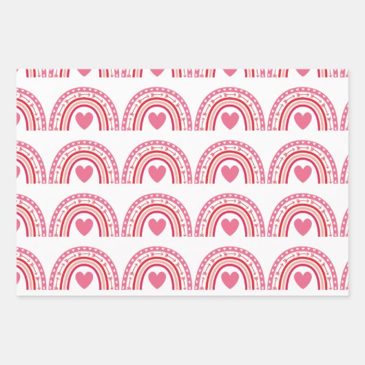 Waterverf Boho Rainbow en Sun Inpakpapier Vel (Voorkant 3)