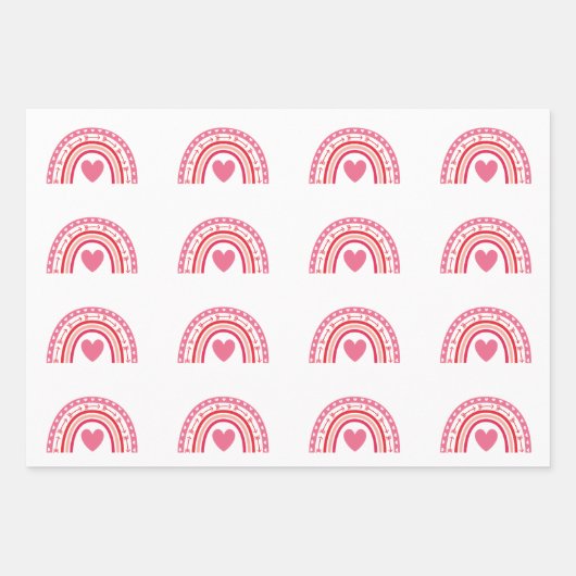 Waterverf Boho Rainbow en Sun Inpakpapier Vel (Voorkant)