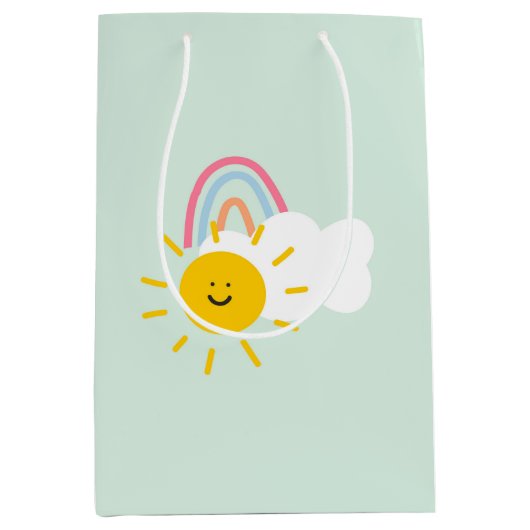 Waterverf Boho Rainbow en Sun Medium Cadeauzakje (Voorkant)