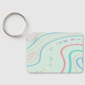 Waterverf Boho Rainbow en Sun Sleutelhanger (Achterkant)