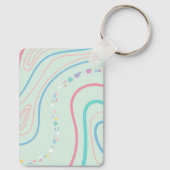Waterverf Boho Rainbow en Sun Sleutelhanger (Achterkant)