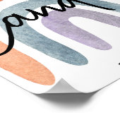 Waterverf Boho Rainbow Hoeveel snoepjes Poster (Hoek)