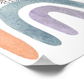 Waterverf Boho Rainbow Mam-osa Poster (Hoek)