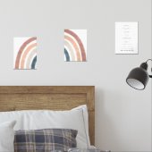 Waterverf Boho regenboog set van 3 Bijbel Verse Pr (Slaapkamer)