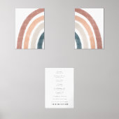 Waterverf Boho regenboog set van 3 Bijbel Verse Pr (Voorkant)