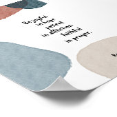 Waterverf boho romeinen 12:12 poster (Hoek)