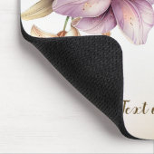 Waterverf Boho Roze Bloemen Elegant Stijlvol Muismat (Hoek)