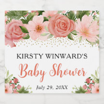 Waterverf Boho Roze Rozen Boho Baby Shower