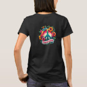 Waterverf boho rust en liefde bloemen t-shirt (Achterkant)