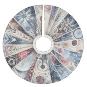 Waterverf Boho rustieke kerstvakantie Kerstboom Rok (Voorkant)